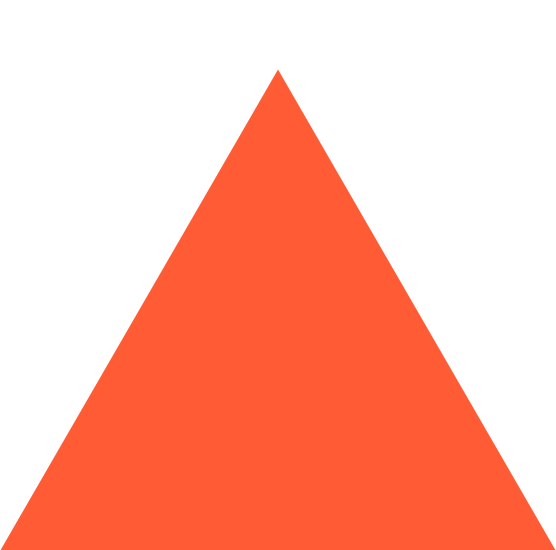Green triangle that forms part of the larger Fabrick homepage image