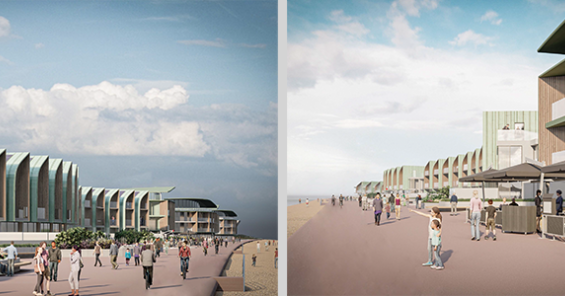 CGI images showing the proposed Princes Parade development in Hythe, Kent