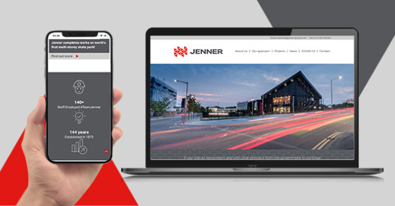 Image of contractor, Jenner Group's new website created by Fabrick's digital website design and build team